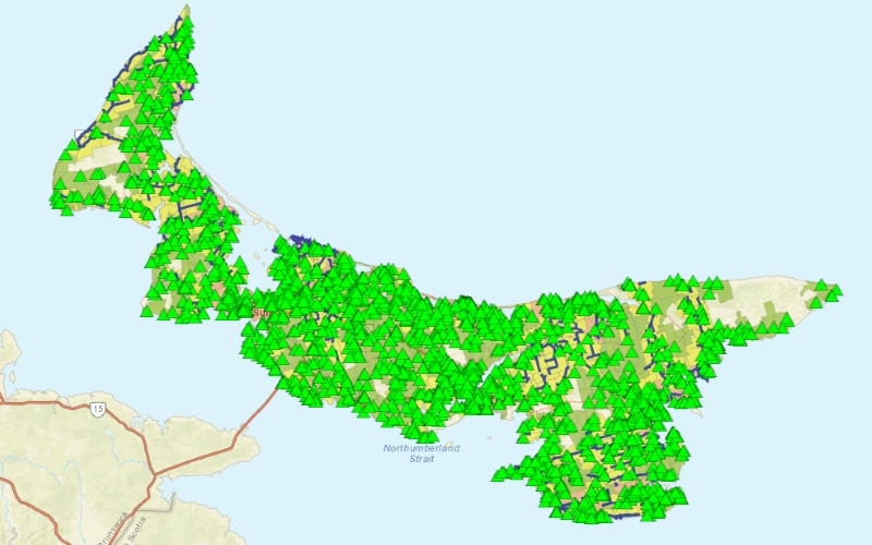 Local Crews Helping Restore Power To Tens Of Thousands In PEI VOCM   Outage Map 