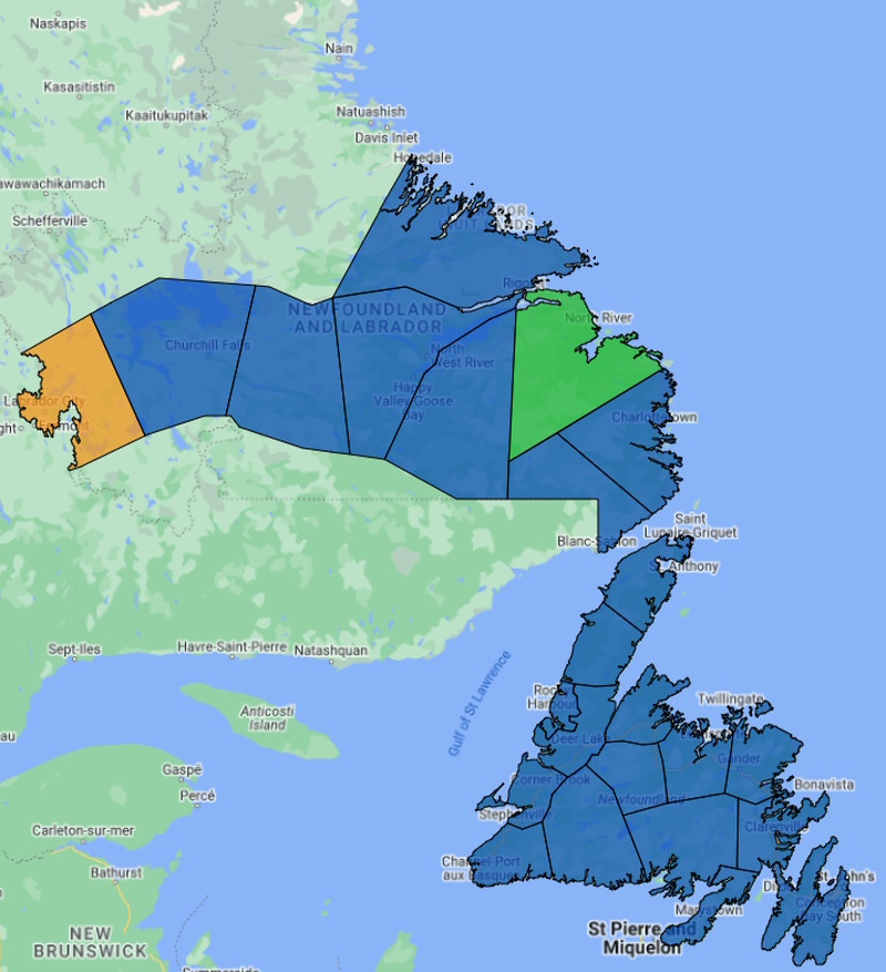 Forestry Crews Monitoring Warm Dry Conditions In Labrador West VOCM   Fire Index Map June 26 